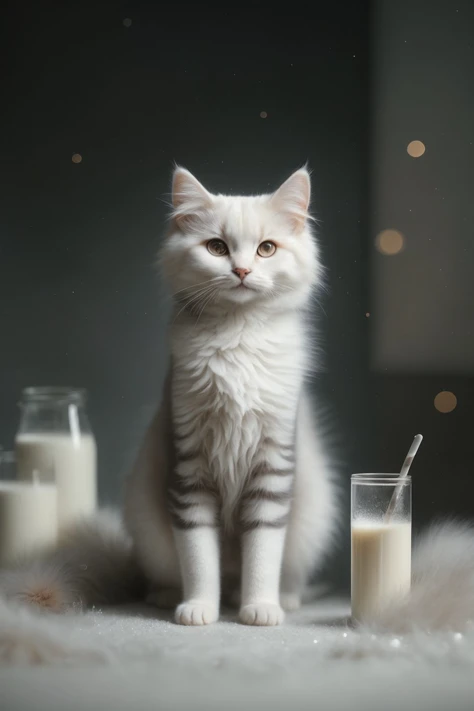 ais ghostly, a cat morph like a foggy haze, transparent fur, in the style of an X-ray, on a dark bokeh background, moody lighting, Milky fog all around <lora:milk-style-darquelilly-v1:1> milk-style-darquelilly, (masterpiece), (realistic), 8k, RAW photo, very wide shot, octane render, unreal engine, volumetrics dtx, (film grain, bokeh, blurry foreground)