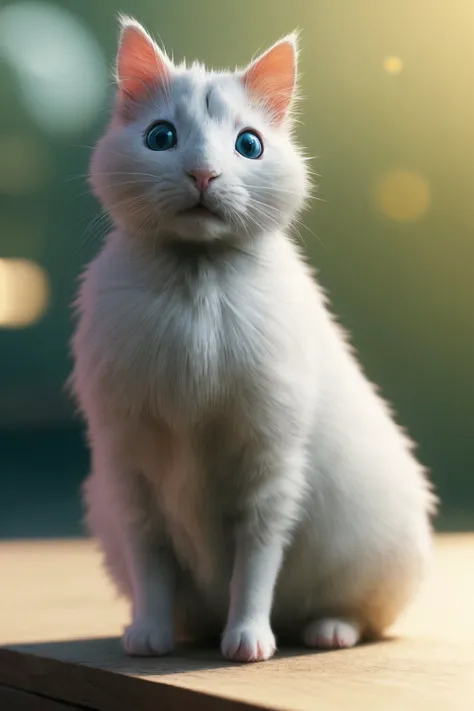 Cat morph guinea pig, (masterpiece), (realistic), 8k, RAW photo, very wide shot, octane render, unreal engine, volumetrics dtx, (film grain, bokeh, blurry foreground)