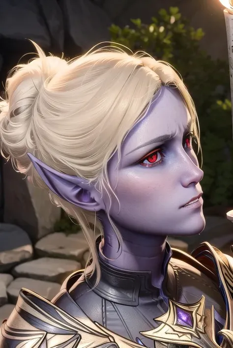 mintharabaenre, <lora:minthara baenre-lora-nochekaiser:1>,
minthara baenre, (red eyes:1.3), white hair, pointy ears, colored skin, elf, grey skin, purple skin,
BREAK armor, shoulder armor, breastplate,
BREAK outdoors,
BREAK looking at viewer, dynamic pose,
BREAK <lyco:GoodHands-beta2:1>, (masterpiece:1.2), best quality, high resolution, unity 8k wallpaper, (illustration:0.8), (beautiful detailed eyes:1.6), extremely detailed face, perfect lighting, extremely detailed CG, (perfect hands, perfect anatomy),