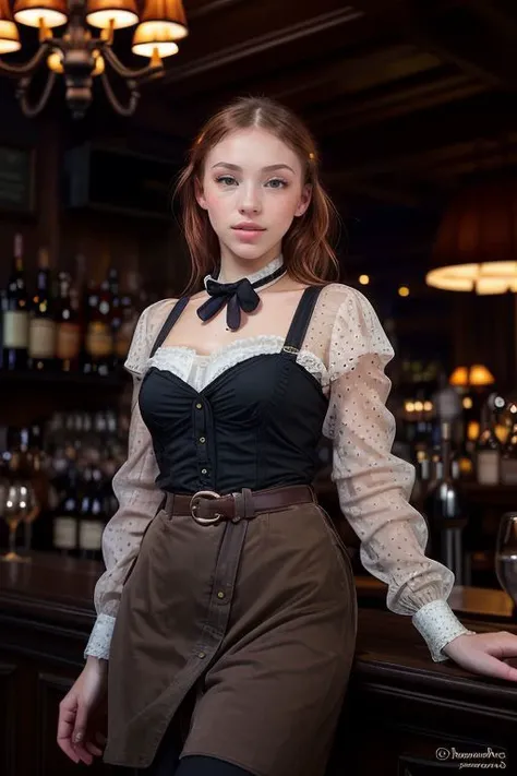 DEN_olivia_harriet,
(working in a dark atmospheric bar, working behind the bar, pulling pints, bar, dark wood bar, atmospheric, wearing a shirt and tie and skirt:1.2),
bokeh, f1.4, 40mm, photorealistic, raw, 8k, textured skin, skin pores, intricate details <lora:epi_noiseoffset2:1>, epiCRealism <lora:ClothingAdjuster3:-1>