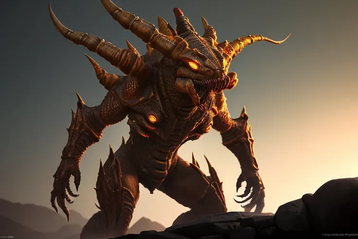 insect like a Hydralisk by StarCraft 2, artstation, looking at viewer, symmetrical, Masterpiece, Super Finest, (Full Body: 1.5), Bottom, High Sharpness, Extreme Saturation & Contrast (Insane Detail: 1.2), High Detail Photo, 2k, 4k, 8k, Realistic, Medium Shot, Raytracing, photorealistic, dramatic lighting, soft shadows, cinematic lighting, semi-darkness, darkness, late evening, vibrant
