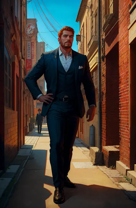 (1boy) , (male focus) ,<lora:gender_slider_v1:-3>,GS-Masculine, old man, Australian, (Yellow eyes ), Soft eyebrows, (ginger medium hair hairstyle with goatee facial hair), fat body shape,wearing orangesingle-breasted suit,<lora:ClothingAdjuster3:-0.75>, (solo focus), face, looking off into the distance, , Devil Horns Gesture, (masterpiece:1.4),(best quality:1.4),(high resolution:1.4),detailed CG 8k illustrations,extremely delicate and beautiful,ultra high res,official art,top quality,picture-perfect,,intricate detailed,highly detailed,perfect sharp focus,depth of field,amazing,hdr,original,high contrast,tonemapping,rim lighting,high quality shadow,<lora:1epi_noiseoffset2:0.65>,,<lora:DarkAndLight:0.25>,<lora:hyperdenoiser_v090:0.65>,, background A vibrant, bustling Seoul street during cherry blossom season at Midnight hour,<lora:EricPowell2023:0.8> EricPowell2023