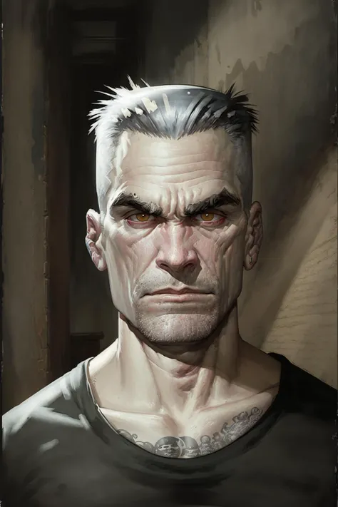 cinematic portrait of Henry Rollins of Black Flag, <lora:EricPowell2023:1>