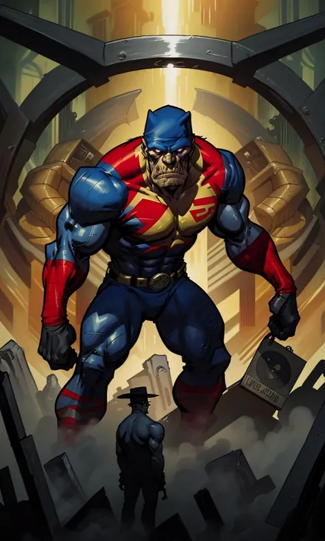 EricPowell2023, comic book cover, illustration, the goon,