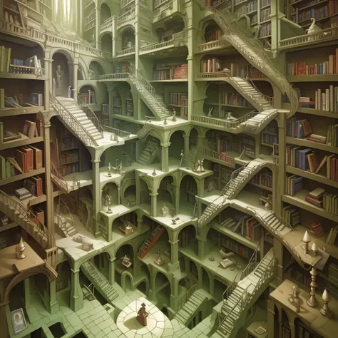 <lora:kLabyrinth:.9> kLabyrinth, bookshelf,