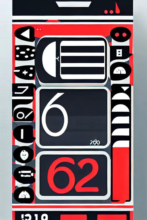 UI-UX Style, design, text, geometric, numbers, striped
