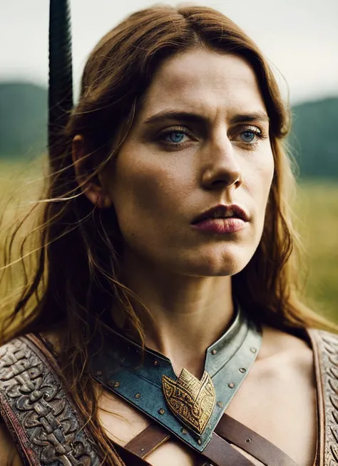 analog style, modelshoot style, A stunning intricate full color portrait of (sks woman:1) as (viking warrior), (barbarian), epic character composition, by ilya kuvshinov, alessio albi, nina masic, sharp focus, natural lighting, subsurface scattering, f2, 35mm, film grain, <lora:locon_antjetraue_v1_from_v1_64_32:1.25>