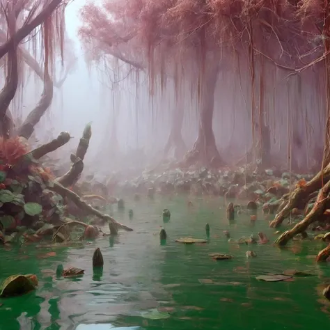 swamp monster, <lora:swamp monster-000008:1>