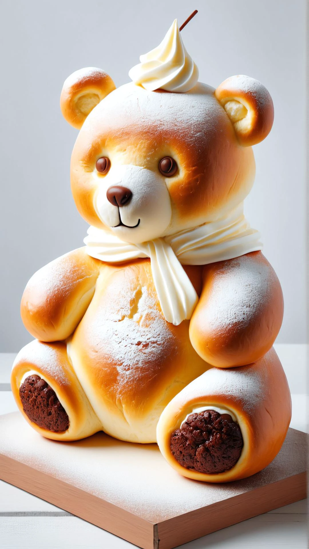 <lora:SemlaStyleXL:1>SemlaStyle teddybear, made out of semla, (Masterpiece:1.3) (best quality:1.2) (high quality:1.1)