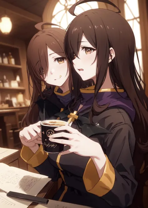 (masterpiece, best quality:1.2), anime style, ((kswiz)) , full body, (horny face), (sexy face),solo, 1girl, looking at viewer, hair over one eye, ahoge, robe, cross <lora:konosuba_wiz-10:1> 
<lora:GoodHands-beta2:0.6>, (detailed background), (bright colorsfull), extra detailed eyes, (cafe), tavern, medivial, illustration of a anime girl imagination, art brut, polychromatic neon, phantasmagoria, vray, polychromatic noir, hyperrealistic photo by Seebas Apterus and Larry Bell art, blending, smooth, serious, detailed expressions, artstyle, detailed eyes, HDR, UHD, 64k, RTX, sharp, sharp focus, highly detailed, intricate detail, professional, artistic flow, ultra detailed, high resolution photography, (bright colors)