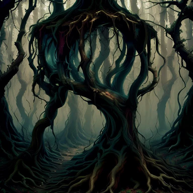 forest, detailed, <lyco:DonMn1ghtm4reV2-000017:.9>