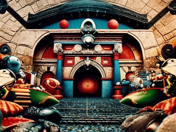 leavemealone surrealistic synthesizer battle, professional photography, intricate detail, high quality, masterpiece <lora:hjleavemealone_v10:0.75>