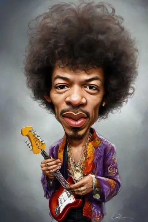 Masterpice,High Quality,
 <lora:PE_Caricature:0.8> PECaricature,
jimi hendrix