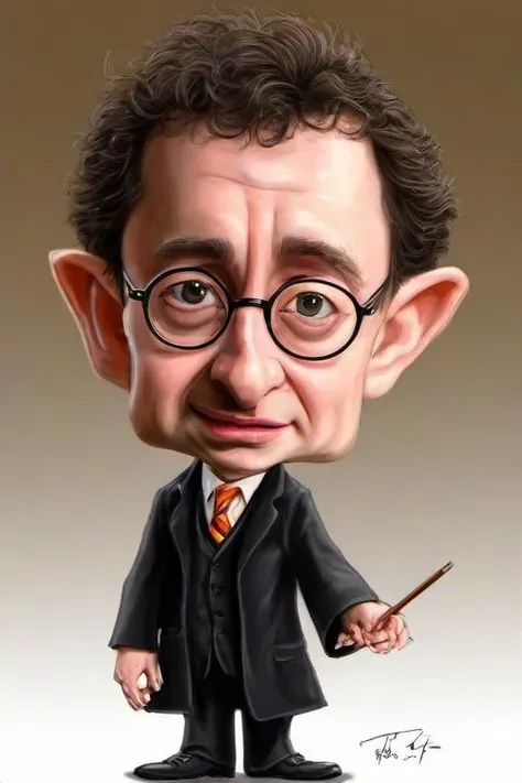 Masterpice,High Quality,
 <lora:PE_Caricature:0.8> PECaricature,
harry potter