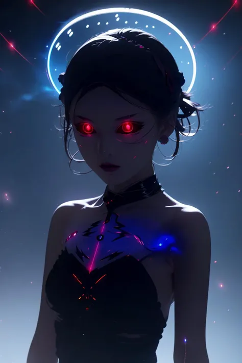 anime, <lora:BArtstyleV7-EXP:0.9>, BAPV, //, masterpiece,(best quality),(illustration),(colorful), crystal, magical girl, hair ribbon, hairclip, (medium breasts:1.4), (blue magic circle:1.5), (glowing eyes:1.5), beautiful detailed eyes, (serious:1.2), (glowing hair:1.5), <lora:detailed_eyes:0.6>, <lora:C_dark:0.7>