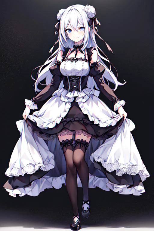 1girl, full body, standing, smile, spring, lo fashion, lo gothic, <lora:lo_fashions_v2:0.6>