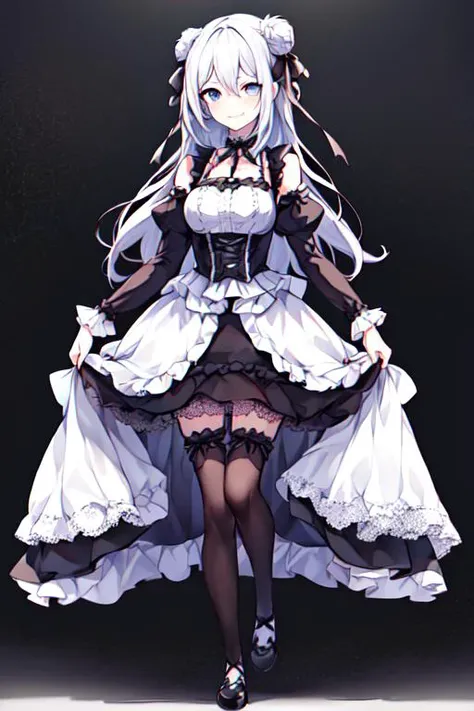 1girl, full body, standing, smile, spring, lo fashion, lo gothic, <lora:lo_fashions_v2:0.6>