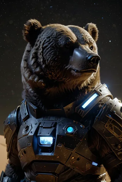 RGB space bear, galaxies, dunes, dark ambient, accurate head of bear, in armour, night sky, Accurate fur, fluffy bear
reflections, realistic lighting, light rays, beams of light, realistic, high quality photo, 4k, 7-dune,  accurate eyes
<lora:Dune Style v1.0:0.8> <lora:add-detail-xl:0.6> <lora:xl_more_art-full_v1:0.4>