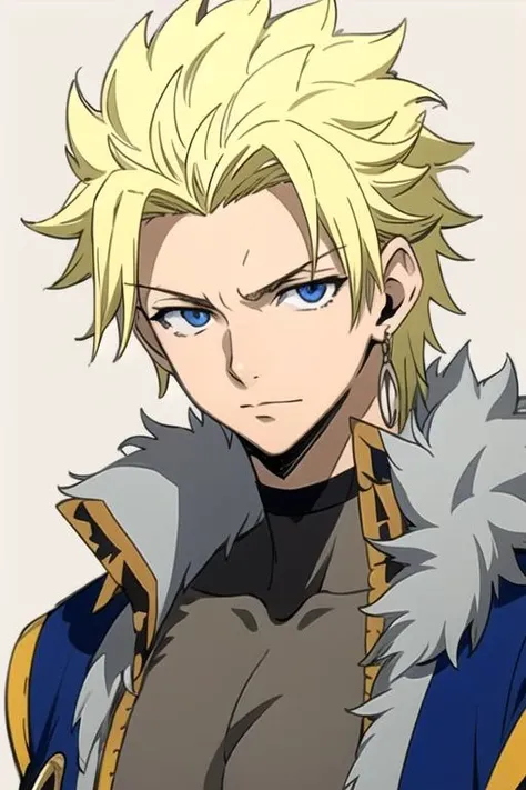 masterpiece, best quality, photorealistic, 1boy, solo, male focus, looking at viewer, upper body, , anime coloring, , <lora:sting_eucliffe:0.72>, sting_eucliffe, blonde hair, blue eyes, spiked hair, , ancient rome,