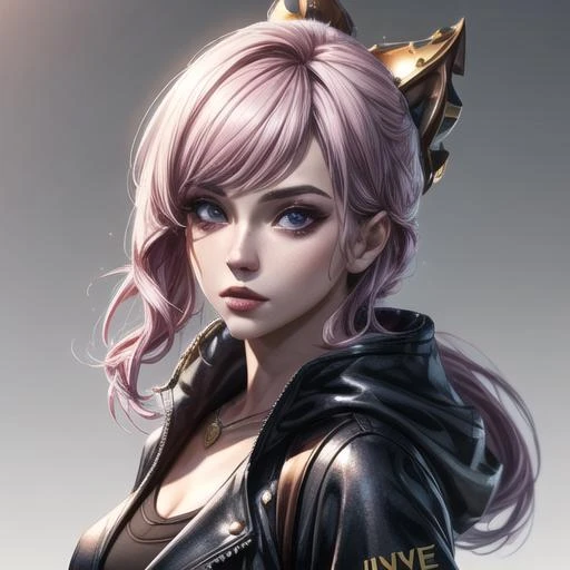 eague of Legends, K/DA, realistic, high poly, post production, fancy glittery background,<lora:add_detail:1>