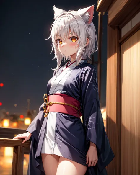 (4k),(Masterpiece),Extremely Detailed,Refined,Super Detailed,Professional Photography,Bokeh,High Definition,Sharp Detail,Best Quality BREAK
over the sea,sun BREAK
ToujoKoneko,1 girl,white hair,small breasts,short hair,white cat ears,yellow eyes,cat ears,slit_pupils,
kimono,long kimono,black obi,white kimono,closed clothes,
serious,standing on the deck of a wooden ship,looking_at_viewer,<lora:HighSchoolDxD_ToujoKoneko:0.8>,<lora:add_detail>,