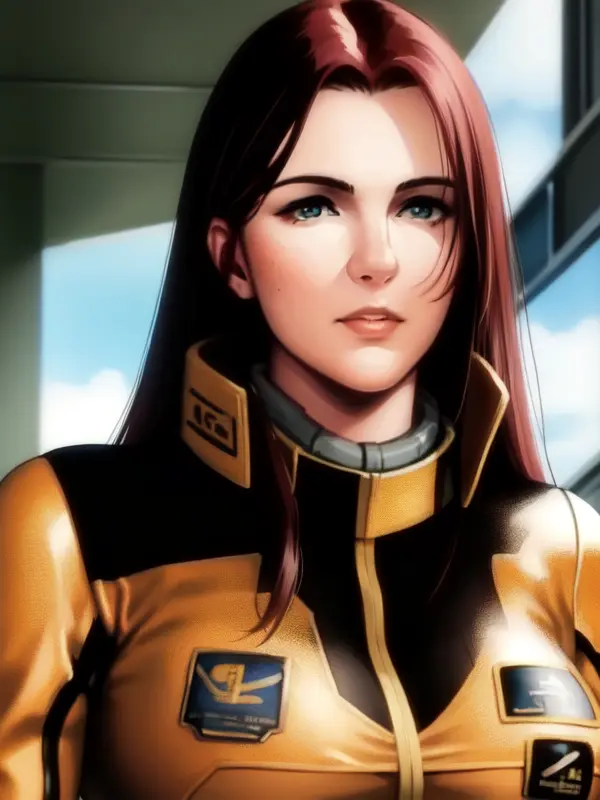 <lora:christina_mackenzie_lora:0.8>, christina mackenzie, 1girl, pilot suit, beautiful face, realistic, highly detailed, masterpiece, intricate, mysterious, mature