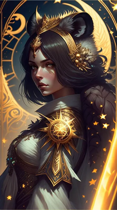 an awarded profesional photo of galGad1, as Evangeline: A star princess with skin that glimmers with the light of distant galaxies, and her eyes, like twinkling stars, hold the secrets of the universe. Her long, flowing hair, the color of the cosmos, cascades down her back and seems to glow with an otherworldly light. Evangeline possesses an ethereal and otherworldly form, with a celestial aura that radiates beauty and wisdom. She wears an elegant gown made from shimmering stardust and woven with constellations, representing her connection to the celestial plane. Her dress is accentuated with glowing wings that allow her to traverse between the mortal realm and the heavens. In her hand, she holds a celestial scepter, a conduit for her otherworldly powers., ultradetailed, intricated face,(face details:1.1),perfect eyes, ideal body posture,perfect body proportions, by jeremy mann, by sandra chevrier, by maciej kuciara,(masterpiece:1.2),(ultradetailed:1.1), ultrasharp, (perfect, body:1.1),(realistic:1.3),(real shadow:1.2),3photo Fujifilm XT3, ,(perfect body proportions:1.1)<lyco:GoodHands-beta2:1>, intricated hands,(by Michelangelo),(profesional lights:1.3) (profesional photography:1.3),in perfect background with intricated details - Frostfall Peaks: A frigid and snow-covered mountain range, home to massive glaciers and treacherous icy caverns. The mountains seem to sparkle under the moonlight., cowboy shot (character focus:1.1), depth of field, anatomically correct hand, perfect anatomy, ideal limbs, ideal arms, ideal hands