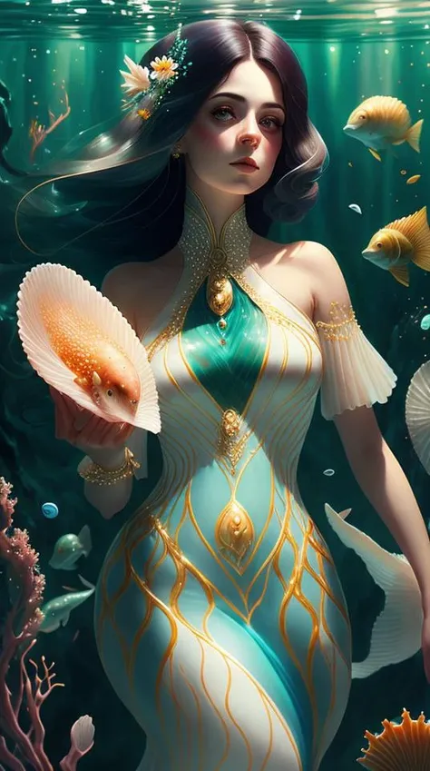 an awarded profesional photo of galGad1, as Evangeline: A star princess with skin that glimmers with the light of distant galaxies, and her eyes, like twinkling stars, hold the secrets of the universe. Her long, flowing hair, the color of the cosmos, cascades down her back and seems to glow with an otherworldly light. Evangeline possesses an ethereal and otherworldly form, with a celestial aura that radiates beauty and wisdom. She wears an elegant gown made from shimmering stardust and woven with constellations, representing her connection to the celestial plane. Her dress is accentuated with glowing wings that allow her to traverse between the mortal realm and the heavens. In her hand, she holds a celestial scepter, a conduit for her otherworldly powers., ultradetailed, intricated face,(face details:1.1),perfect eyes, ideal body posture,perfect body proportions, by jeremy mann, by sandra chevrier, by maciej kuciara,(masterpiece:1.2),(ultradetailed:1.1), ultrasharp, (perfect, body:1.1),(realistic:1.3),(real shadow:1.2),3photo Fujifilm XT3, ,(perfect body proportions:1.1)<lyco:GoodHands-beta2:1>, intricated hands,(by Michelangelo),(profesional lights:1.3) (profesional photography:1.3),in perfect background with intricated details - Frostfall Peaks: A frigid and snow-covered mountain range, home to massive glaciers and treacherous icy caverns. The mountains seem to sparkle under the moonlight., cowboy shot (character focus:1.1), depth of field, anatomically correct hand, perfect anatomy, ideal limbs, ideal arms, ideal hands