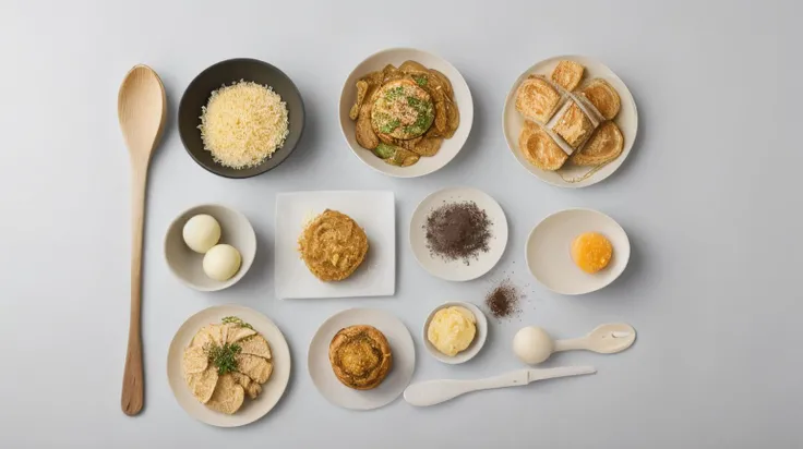 <lora:Seductive_Dishes_Anatomy:0.75> dishes anatomy, Food photography, professional studio lighting, photo of a full aesthetic, RAW photo, 8k uhd, dslr, bounced lighting, high quality, with a (pov filter:1.3), above bounced light, on a Fujifilm X-T4, mexican oregano,pot,pudding,sour,danish pastry <lora:FoodPorn_v2:0.8> foodporn, served on a high-class restaurant, atmospheric lighting, professional chef, masterpiece, (Masterpiece:1.3) (best quality:1.2) (high quality:1.1)