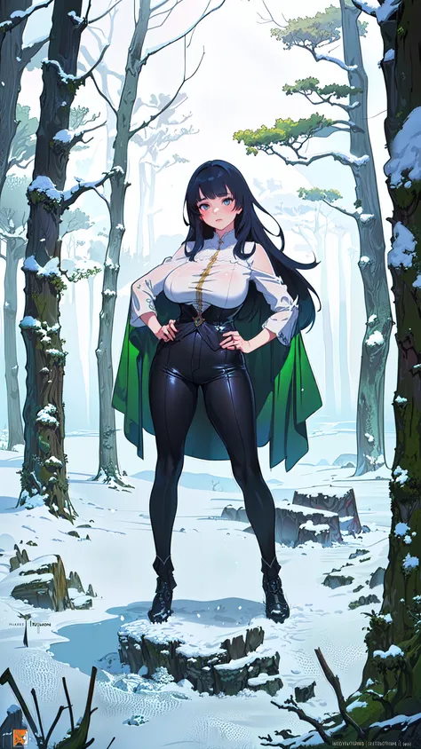 masterpiece, best quality (raw photo, masterpiece, best quality:1.3), full body, huge breasts, unseen forces haunting a dense woodland blanketed in snow, tom bagshaw,rhads,global illumination,highly detailed realistic photo of arm of young girl and rock with moss,ilya kuvshinov,detailed and intricate environment,makoto shinkai and lois van baarle,alphonse mucha,stephen bliss,ferdinand knab,loish,greg rutkowski,rossdraws,radiant light