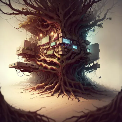 <lora:RootsBranchesAIv5:.9> RootsBranchesAI computer