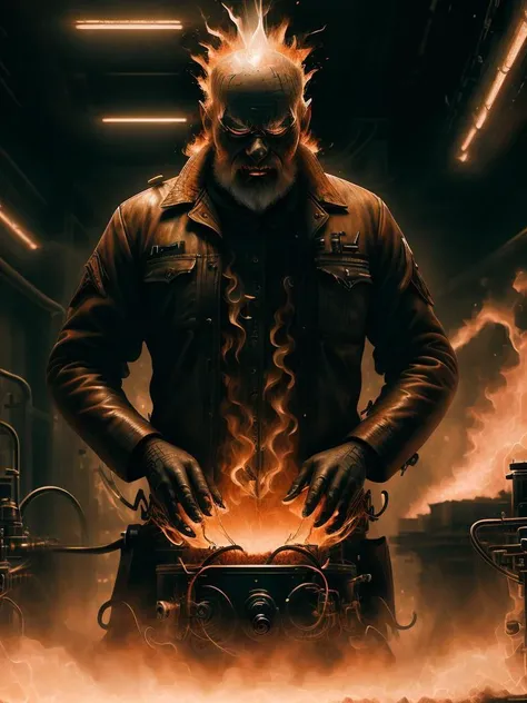 (extremely detailed CG unity 8k wallpaper, hasselblad award winner), detailed full-length photo of a (mad 40 years old man), Soviet scientist conducts a ((crazy experiment)), <lora:stylepunk_InfernalAIv8:1>, stands in a futuristic laboratory, disdain and angry, serious look, bloody experiment, ((crazy scientist with crazy eyes)), (close up), ((evil grin)), electricity everywhere, cinematic lighting, ambient soft lighting, dramatic lighting, diffused soft lighting, ((the horrific consequences) of the experiment around), elite, rich, highly detailed, intricate, small breasts, 8k HD, full body 8k render, photorealistic digital art trending on Artstation 8k HD high definition detailed realistic, masterpiece, high quality, sharp focus, hdr, cinema shot, trending on ArtStation, Intricate, High Detail, Sharp focus, dramatic, photorealistic painting art by midjourney