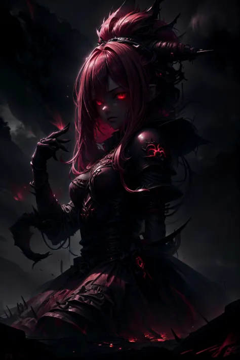 masterpiece,high quality,best quality,4k,super detailed,4k,focus sharp, 1girl,pink hair,long hair, glowing red eyes,expressionless,gothic clothing,black lipstick,shadoweye,GlowingRunesAI_red,closeup,hell, good hands,good arms,<lora:InfernalAIv8:0.9>,<lora:GlowingRunesAIV6:0.7>, <lora:add_detail:1>