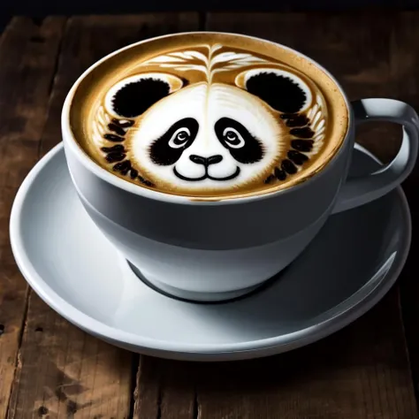 <lora:Latte_Art:1>panda