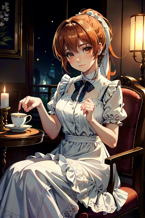 ((ultra detailed, masterpiece, absurdres))
<lora:DOAKasumi:0.9>
DOAKasumi, 1girl, solo, ponytail, long hair, orange hair, brown eyes, In a foggy forest with diffused sunlight, ethereal clothing, looking into the distance with a dreamy and contemplative expression