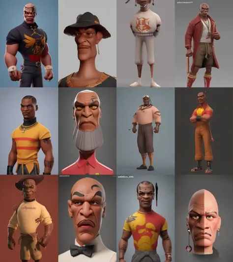 Mike Tyson,oumeifeng,(redshift style),