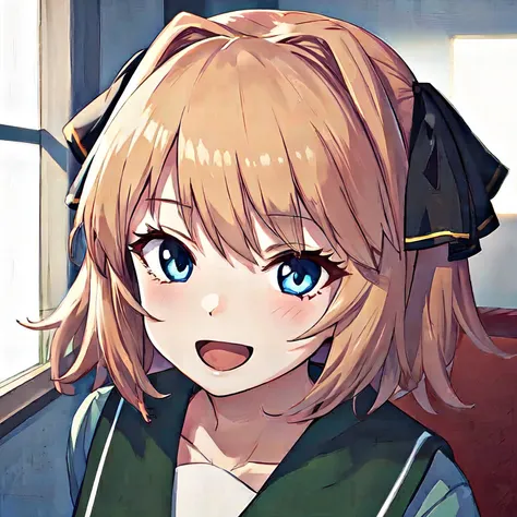 (masterpiece, best quality:1.3), (ultra-detailed), {illustration, studio light, picturesque}, [best shadow],
BREAK
(UgumeCSA)_(KonishiCSA),
BREAK
(perfect anatomy), (symmetric eyes, beautiful eyes), (sharp eyeliner, beautiful face), (blue eyes),
BREAK
nice hands, perfect hands,
BREAK
1girl, solo focus,
BREAK
HachijouKC, (Hachijou) outfit, (green) serafuku, (long sleeves) serafuku, (black) hair ribbon, (red) neck ribbon,
BREAK
(Moss green) sailor collar,
BREAK
looking at viewer, head and shoulder shot, facing to viewer, gentle smile, open mouth, (indoor, office, living room),
BREAK
<lyco:hands:1.0>, <lora:CSA-v0.2:0.3>,<lora:CSA-MLU2-v0.1:0.4>, <lora:CDE-v0.1:0.25>, <lora:Hachijou-10:0.95>