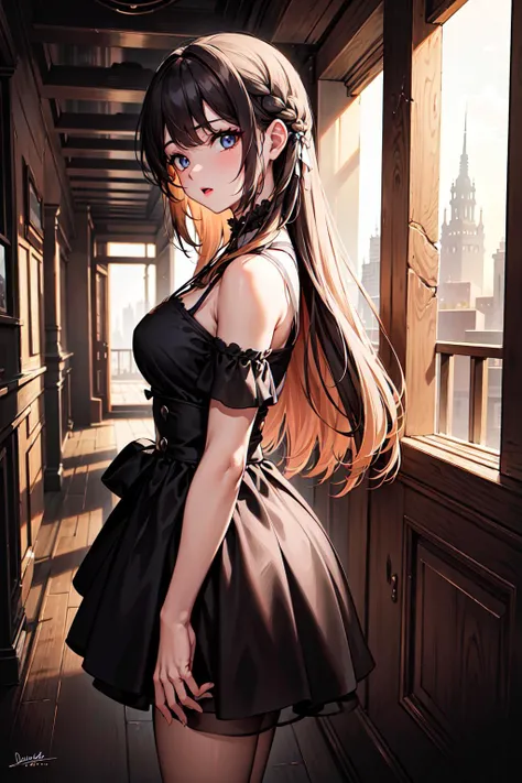 best quality, cinematic light, detailed background,extremely detailed,depth of field,girl,, landscape, hidden shot