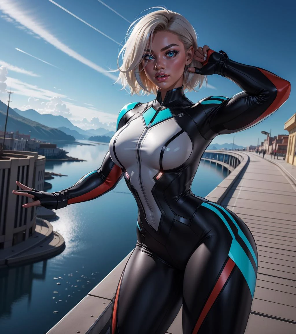 1girl, platinum blonde hair, medium hair, hair over one eye, aqua eyes, dynamic pose, variations,
solarpunk, retrofuturism, scenery,
masterpiece, best quality, <lora:muscle_slider_v1:1.5> <lora:age_slider_v6:-1> <lora:backlight_slider_v10:-1>