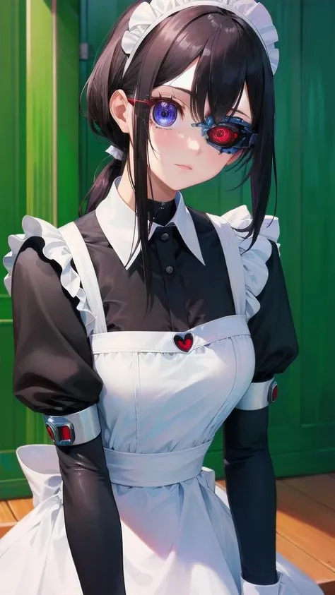 masterpiece, 
1girl, upper body, 
cyborg eye, <lora:cyborg _eye_v1.0:1>
maid,