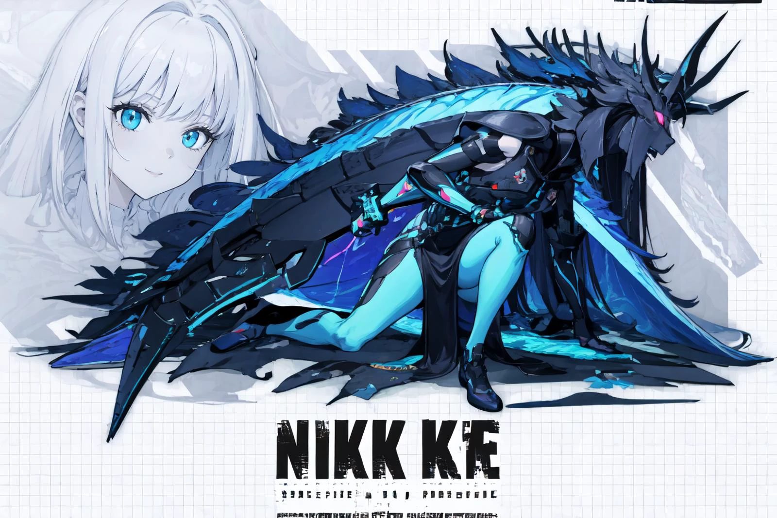 1girl, IncrsNikkeProfile, <lora:NikkeProfile:0.85>, full body, zoom layer, one knee