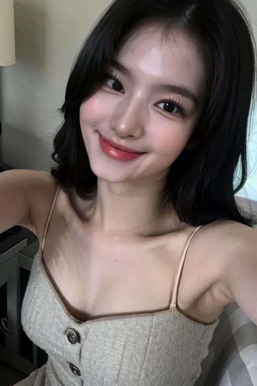 ((top-quality、Top image quality、超A high resolution))、Beautiful girl on the beach、Neat and clean beautiful girl、solo、((flat breast、small tits:.1.8))、cute smile face、Round contour、A charming smile、White teeth、idol、Ultra-detailed and beautiful skin、tthin eyebrows、light skinned、A dark-haired、short-cut、mikro bikini、Super detailed and beautiful face
