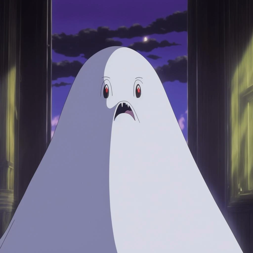 A ghost monster,  StdGBRedmAF, Studio Ghibli
,<lora:StdGBRedmAF15Config4WithTE:1>