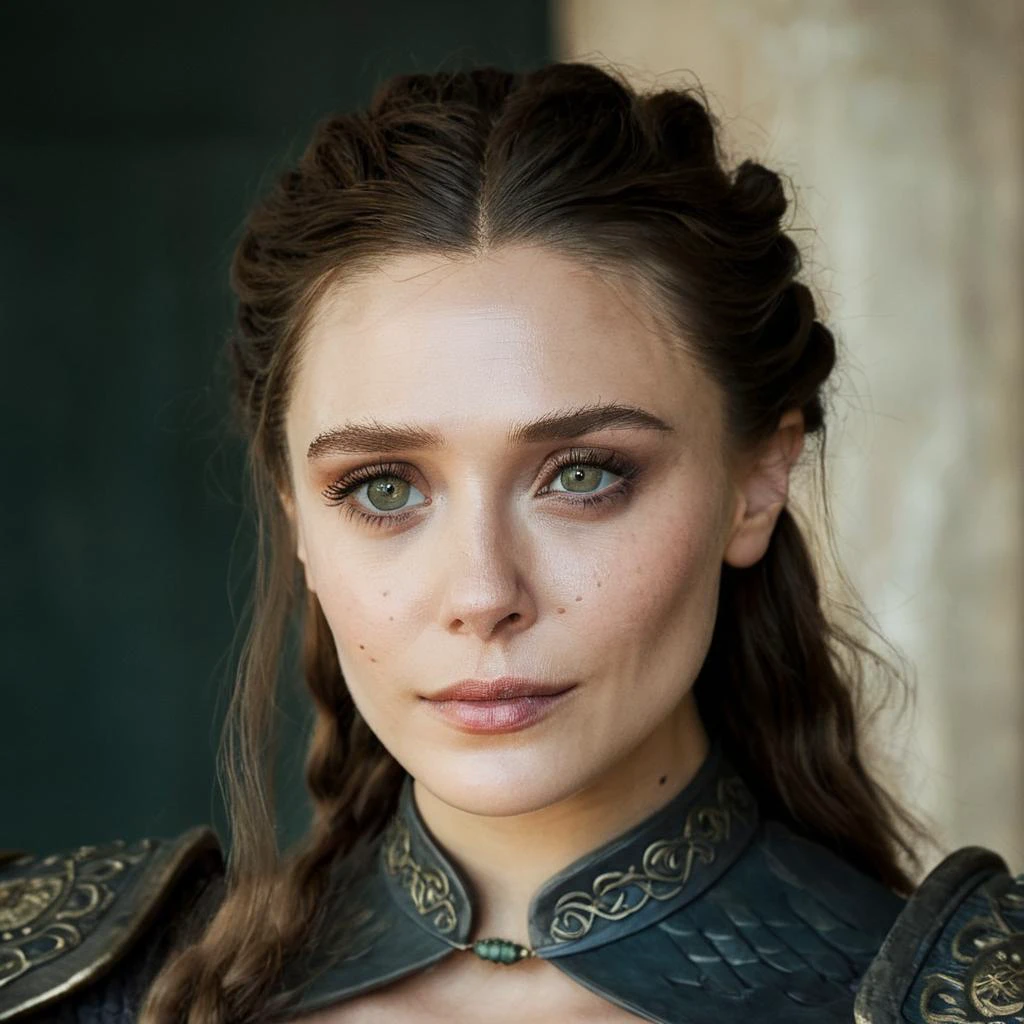 Skin texture, Closeup portrait photo of a stunning young woman dressed as a highborn noble from game of thrones,f /2.8, Canon, 85mm,cinematic, high quality, looking at the camera, (elixolsen), <lora:eliolsen_smaller_xl_7_standard_wo_cap-merger-21_42_51_03_04_03-elixolsen:1.05>