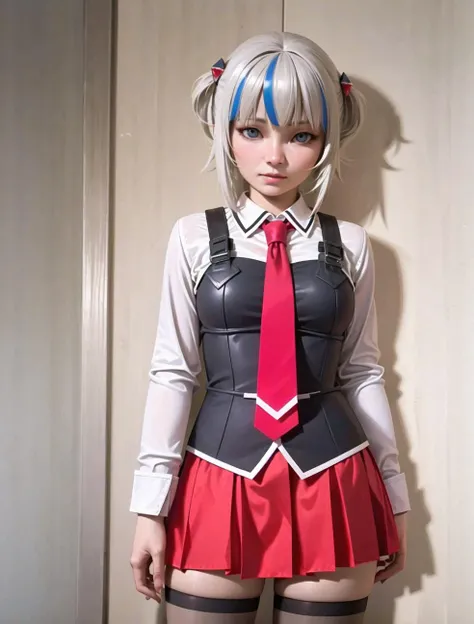 detailed face, cute face, ((masterpiece)), (Highest quality))), (Character design sheet, National costume, same characters, front, ~ side, return), figure, 1 girl, whole body, Silver Hair, eyes hair, Beautiful Eyes, Princess Cut, Environmental change scene, Short skirt, Shyness, woman, girl, Are standing, Gothic Lolita, VTuber, Chartern Betarola, (simple returnground, white returnground: 1.3) ( masterpiece:1.2), (Highest quality:1.3)