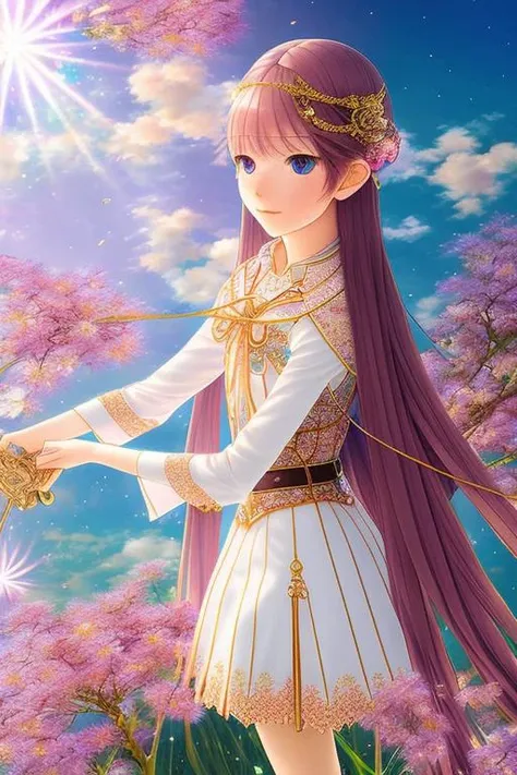 pale girl, in the style of hiten-style-nao, intricate, epic, dramatic lighting, vibrant colors, graceful, sophisticated