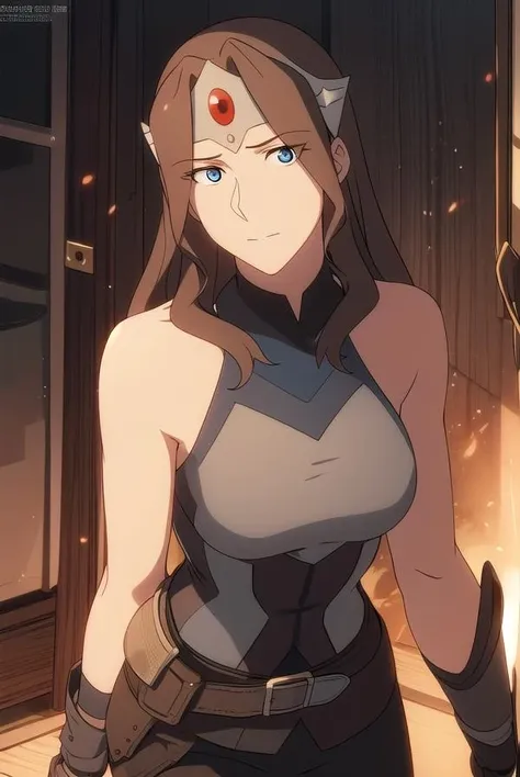 dotamirana, <lora:miranav2-lora-nochekaiser:1>, 
default mirana, long hair, blue eyes, brown hair, circlet,
BREAK gloves, bare shoulders, boots, sleeveless, belt, pants, armor, brown footwear, black pants, knee boots, brown gloves,
BREAK looking at viewer,
BREAK indoors,
BREAK <lyco:GoodHands-beta2:1>, (masterpiece:1.2), best quality, high resolution, unity 8k wallpaper, (illustration:0.8), (beautiful detailed eyes:1.6), extremely detailed face, perfect lighting, extremely detailed CG, (perfect hands, perfect anatomy),