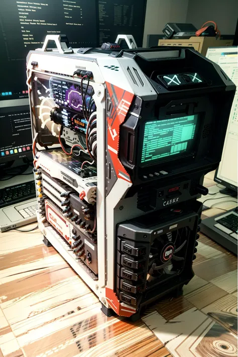 <lora:cyber_tech:0.8> cyber_tec,pc case ,intricate, detailed