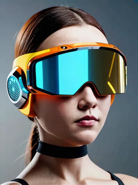 product photo, ( cyber tech ) , reflective , Ella Guru, f 8 aperture, a 3D render, new objectivity <lora:Cyber_Tech_sdxl:0.75>
