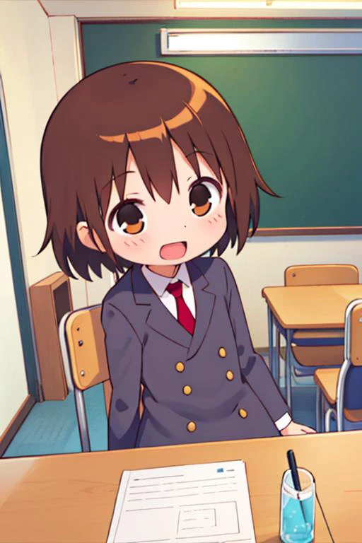 masterpiece, best quality,ultra detail, 1girl,happy ,from above, long hair, <lora:GoodHands-vanilla:0.7>,petite,girl,yasuna oribe <lora:yasuna-killmebaby:0.7>,classroom,open mouth,smile,active pose